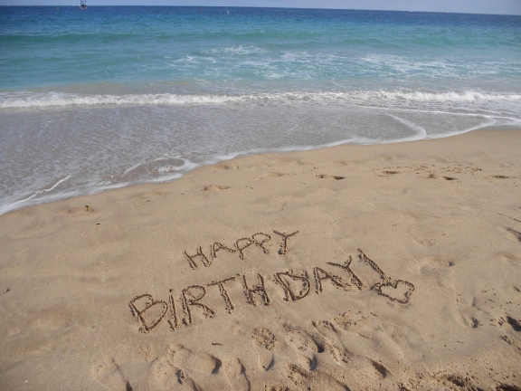 Send them the beautiful happy birthday beach images in hd and do well in yo...